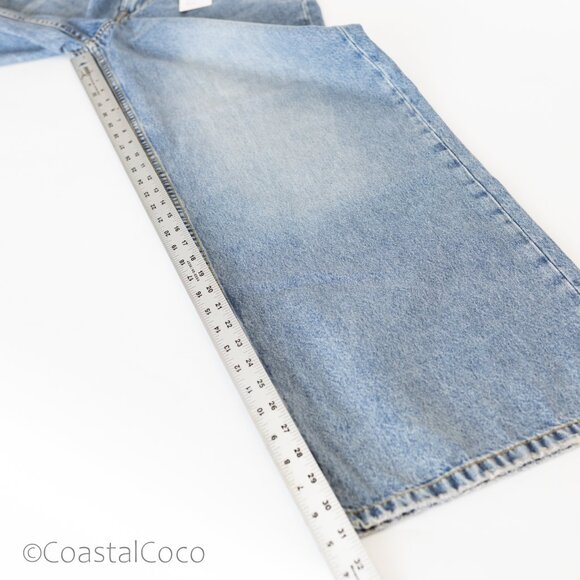 Forever 21 Women's Low Rise Baggy 30x31 Wide Leg Jeans Denim Y2K 90s Streetwear - Picture 9 of 10